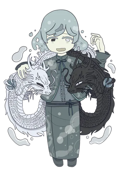 闇淤加美神のイラスト