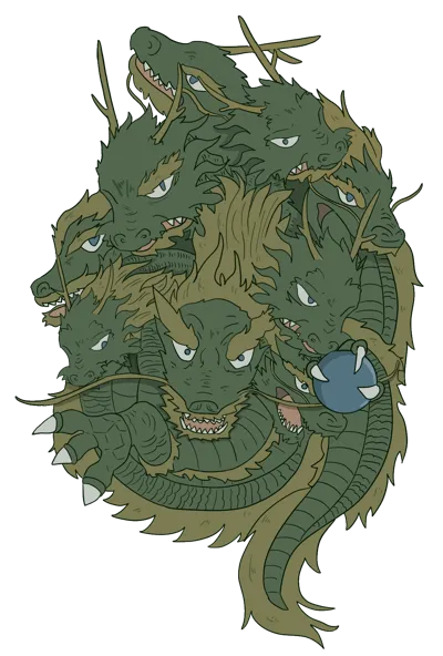 九頭龍大神のイラスト